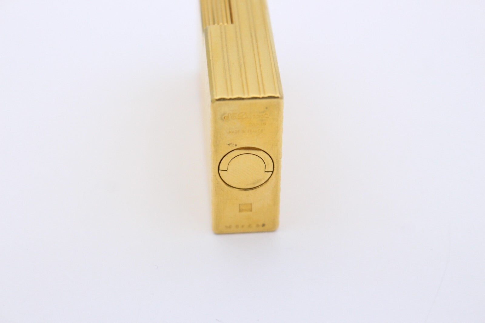 ST. Dupont Feuerzeug No. 4148 Vergoldet mit Wempe Zertifikat & Ersatzfeuersteine