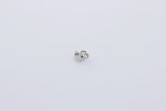 Zarter Stecker Piercing Ohrschmuck aus 585 / 14k Weißgold mit ein Brillant