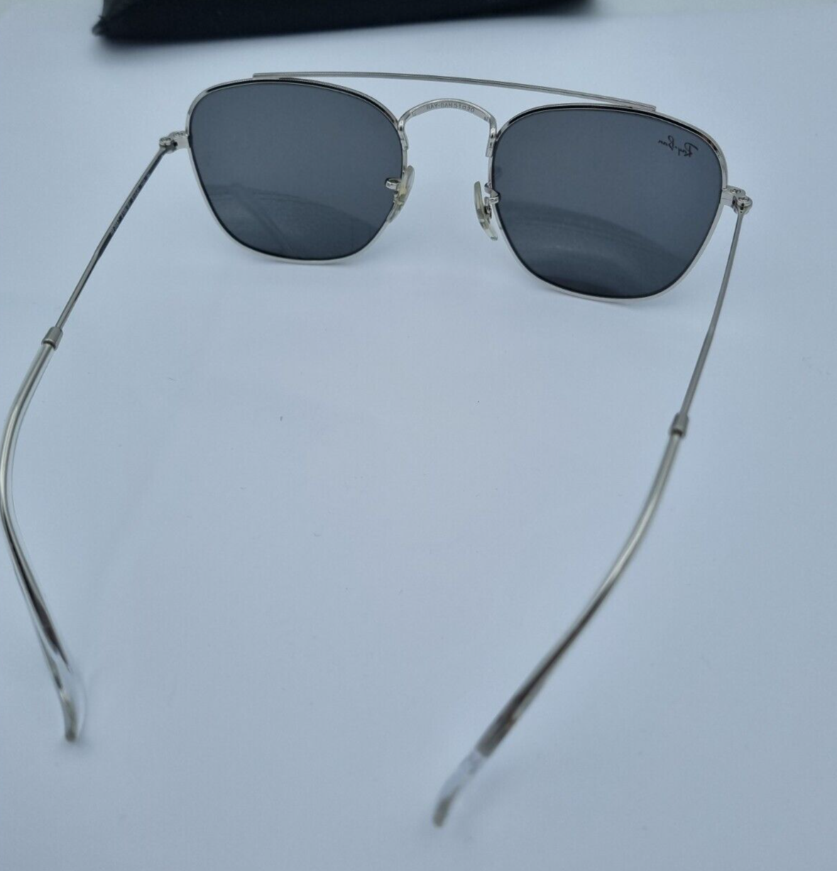 RAY-BAN RB3557 9198B1 SONNENBRILLE SILBER METALL HERREN GR. 51