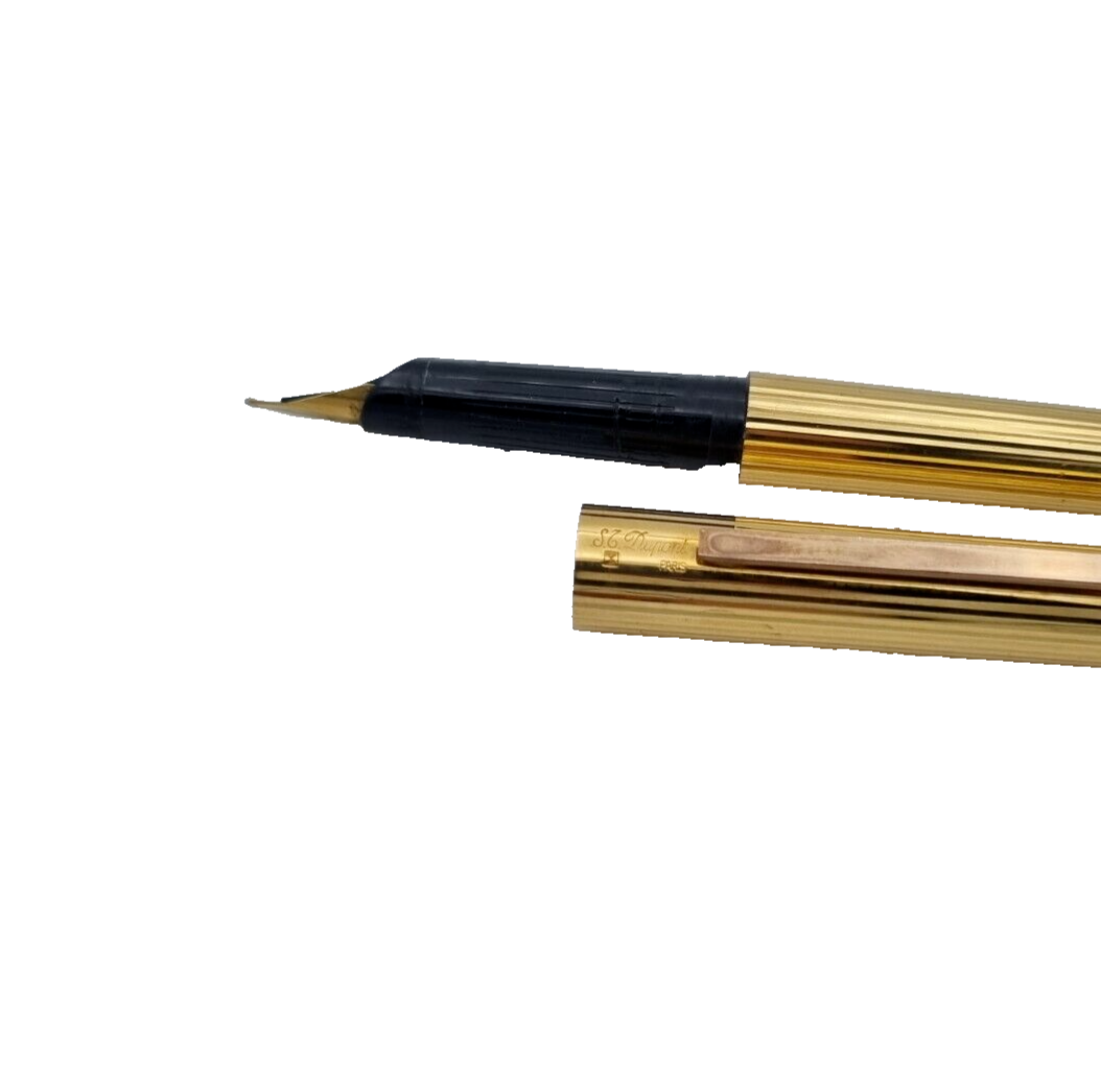 St. Dupont Füllfederhalter Vergoldet Feder 18 karat Gold
