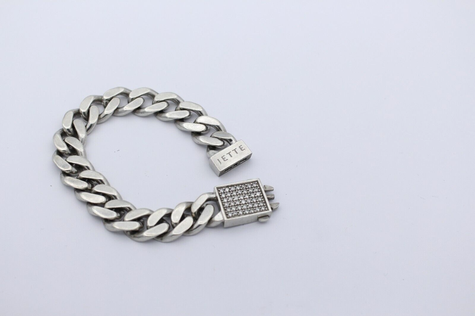 Jette Panzer Armband Massiv aus 925 Sterlingsilber mit Zirkonia