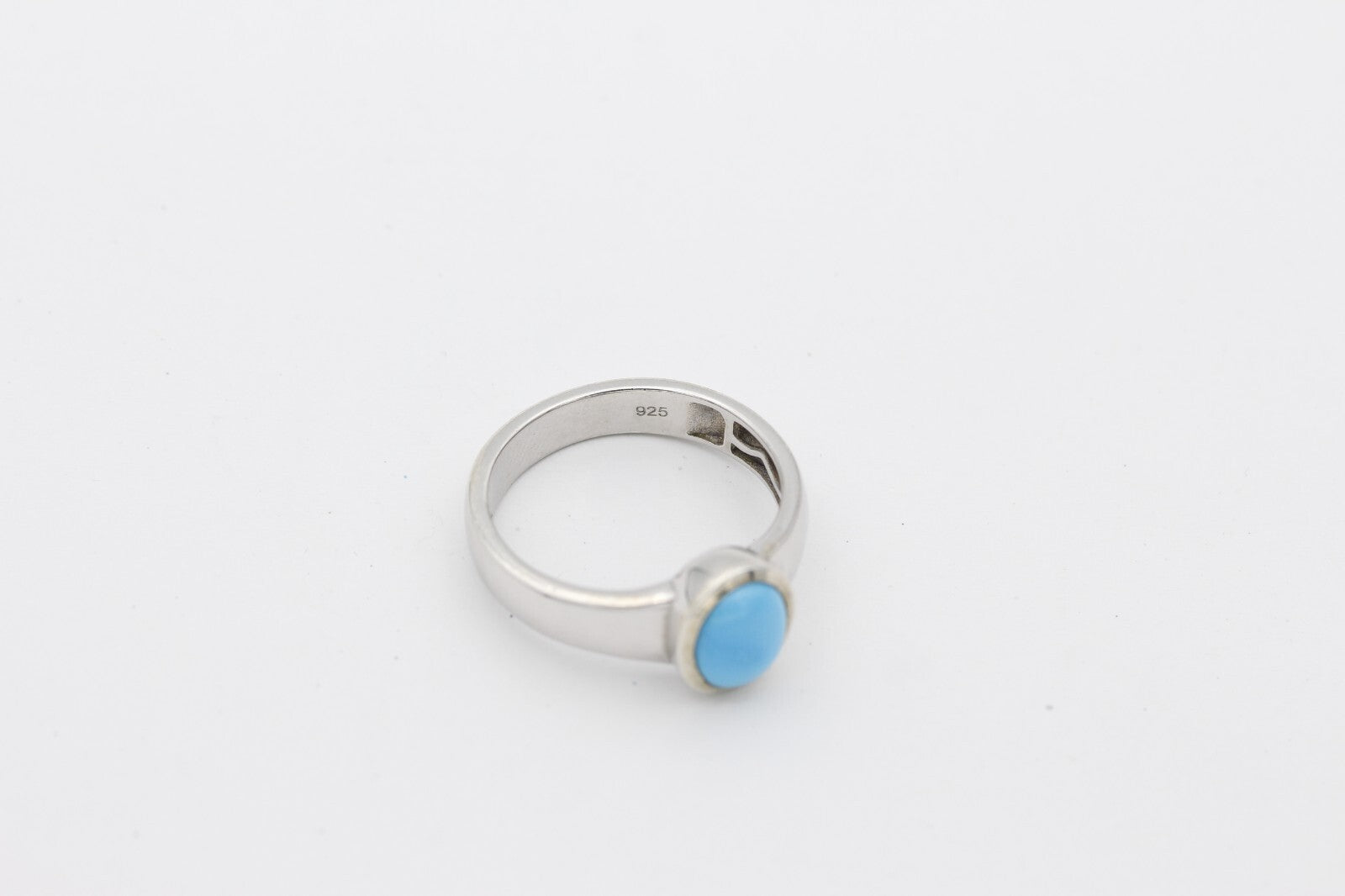 Unisex Ring aus 925 Sterlingsilber mit ein Farbstein Gr. 60