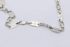 TAIPAN Italy Halskette Plattenkette 925 Sterlingsilber ca. 113 g