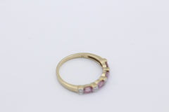 Zarter Juwelen Damen Ring aus 375 / 9k Gelbgold mit Farbsteine & Diamanten