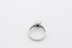 Unisex Ring aus 925 Sterlingsilber mit ein Farbstein Gr. 60