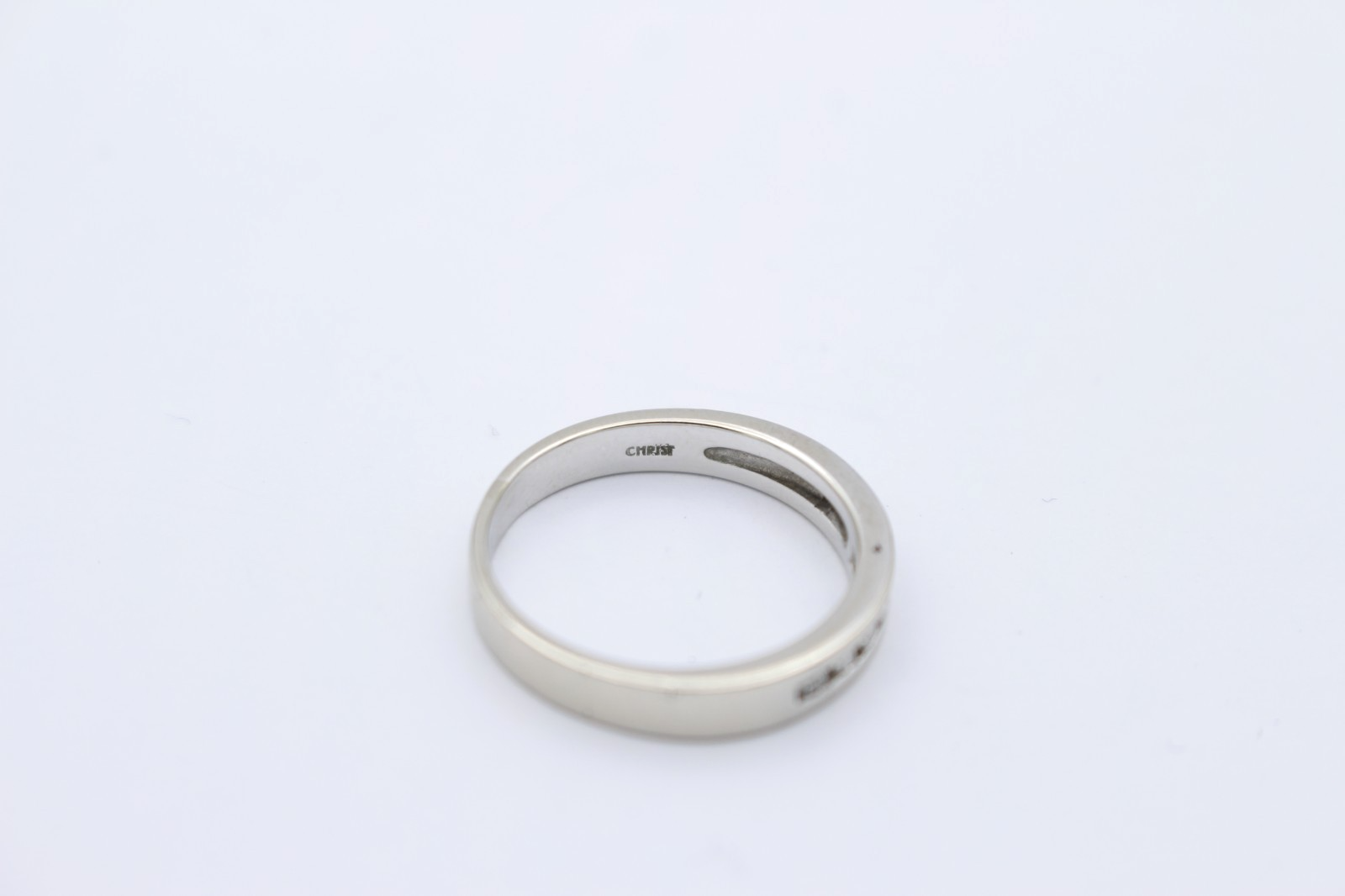 CHRIST Diamantring 585 Weißgold 14 Karat Halb Memoire Ring 8 Diamanten | Gr. 56
