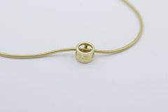 Zarte Halskette mit Diamant Anhänger aus 585 / 14k Gelbgold Brillant 0,15 ct.
