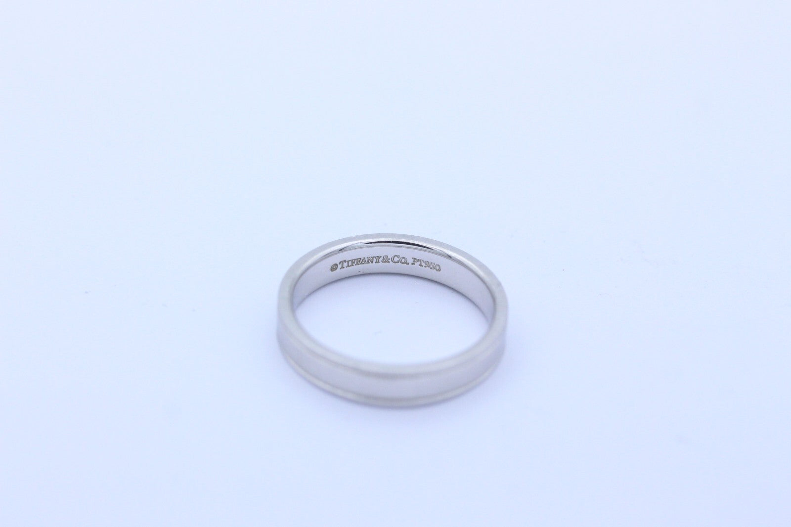 Tiffany & Co. Together Ehering Trauring mit doppeltem Milgrain-Rand 950 Platin