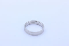 Tiffany & Co. Together Ehering Trauring mit doppeltem Milgrain-Rand 950 Platin
