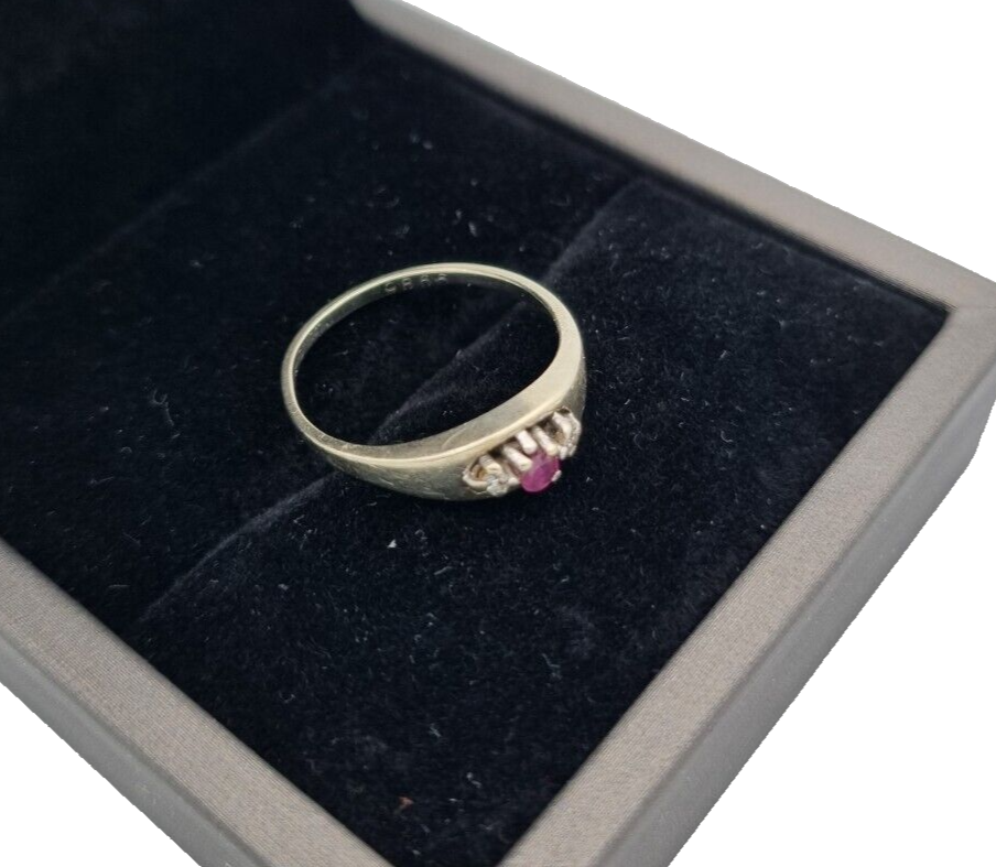 Zarter Christ Damen Ring aus 585er Weißgold mit Rubin & Diamanten | Gr. 53