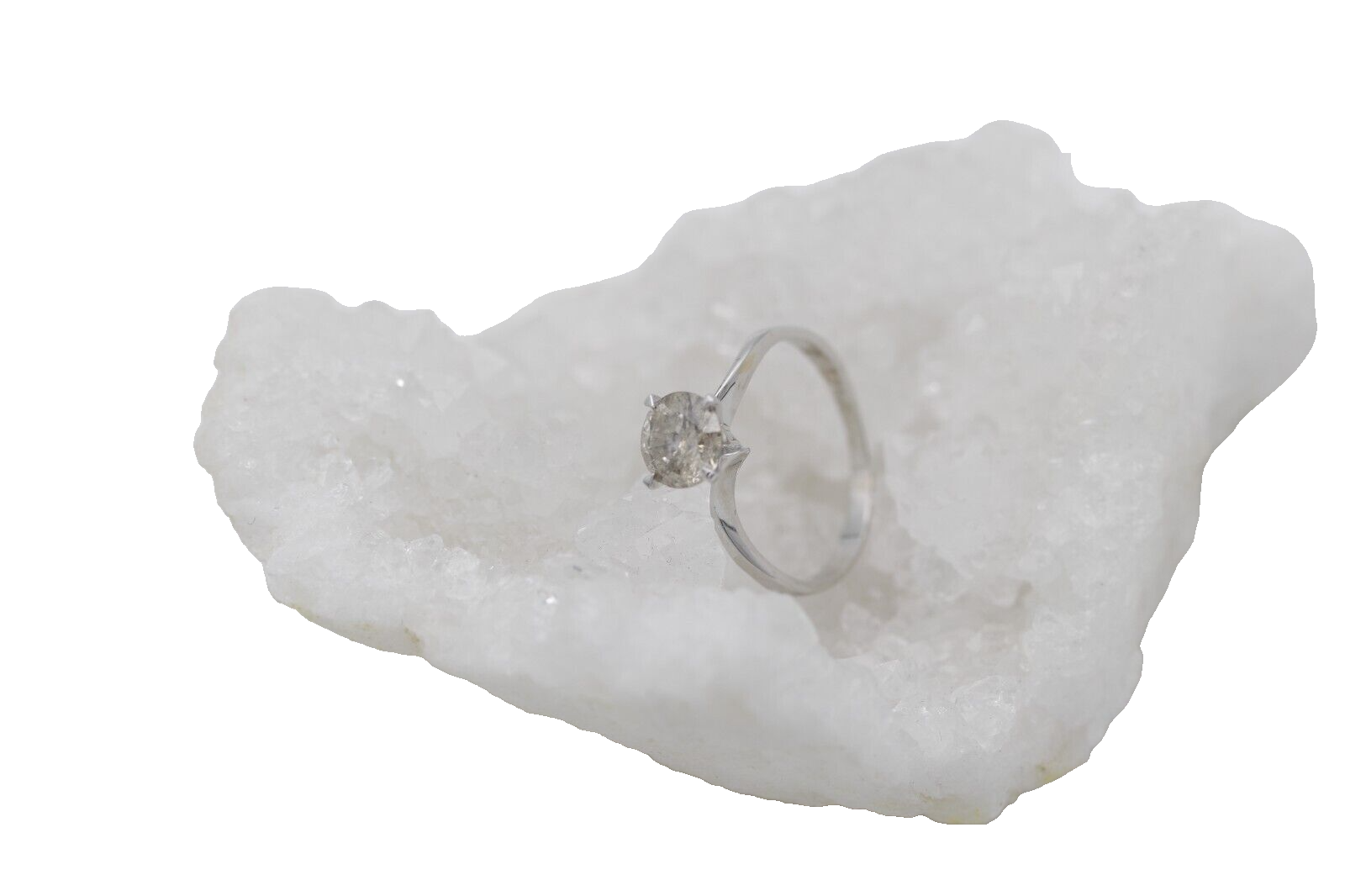 Schöner Ring aus 585er Weißgold Solitär Brillant ca. 0,95ct. (K-L/PI)