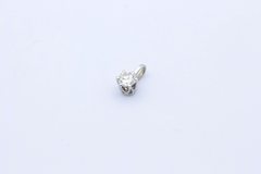 Zarter 585 Weißgold Anhänger Diamant 14K Solitär Brillantanhänger ca. 0,30 ct.