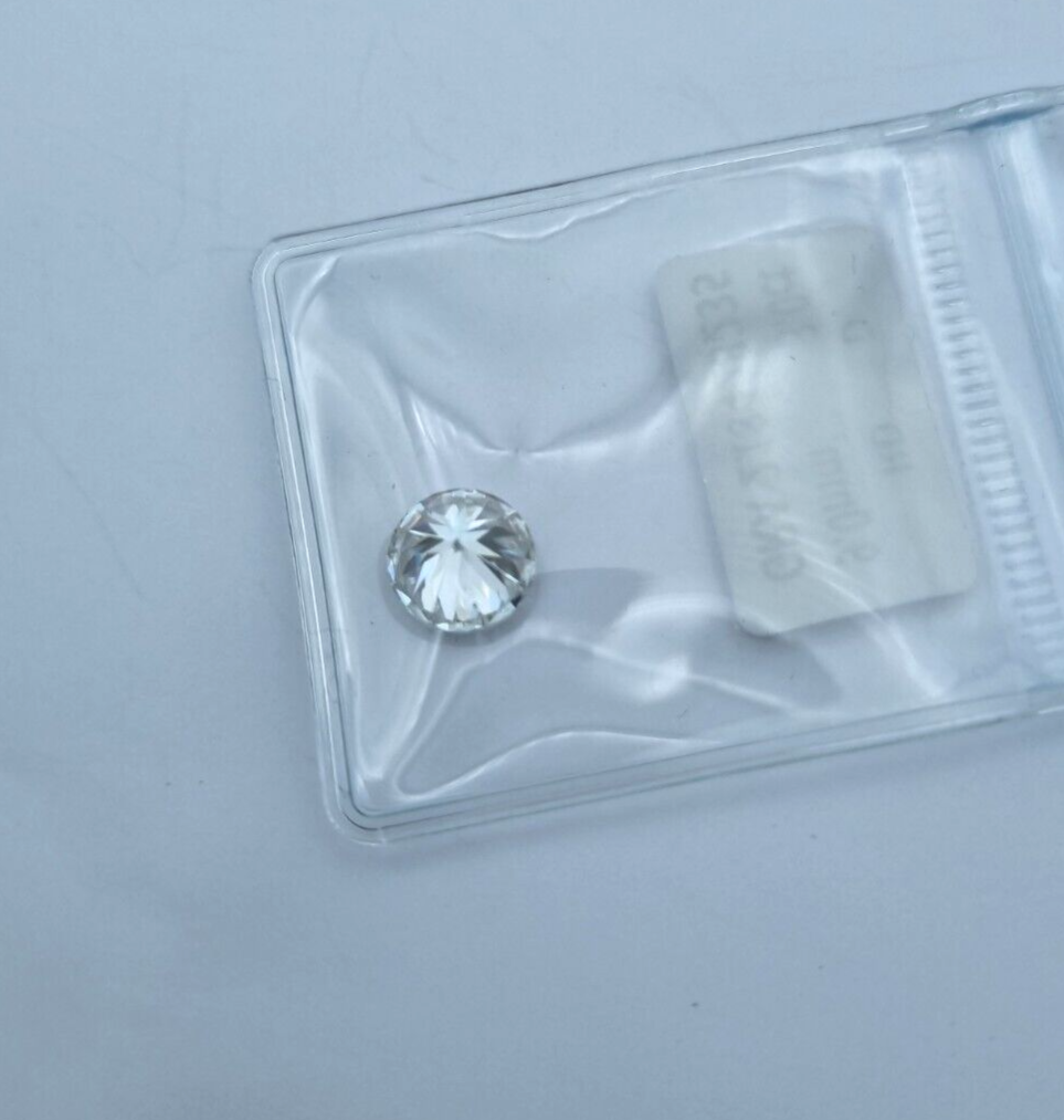 Exzellent Moissanit 3,0ct. Rundschliff mit Zertifikat Top