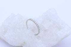 Zarter Christ Damen Ring Halb Memory Brillanten aus 585 / 14k Weißgold | Gr. 54
