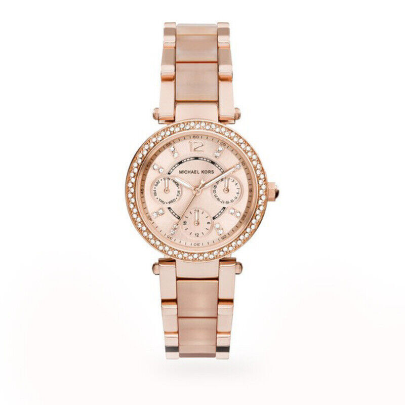 Michael Kors Parker Damenuhr MK6110 PVD Roségold Chronographen 33 mm
